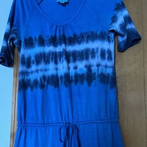 C&C California brand blue ankle dress, maxi. p/ch/s tags but rooms as M